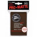 50 pochettes Ultra Pro Matte - Marron - ACC