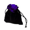 Petit sac à dés velour - Noir/Violet - ACC