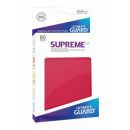 80 Pochettes Ultimate Guard - Sleeves Supreme Ux - Rouge - Acc