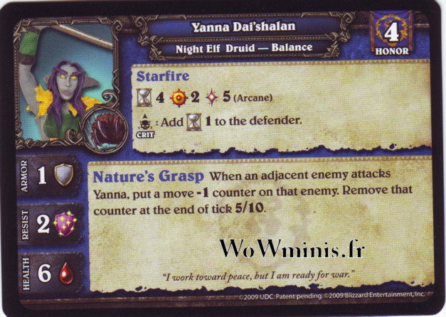 14 - Yanna Dai'shalan [Figurines WOW minis: Spoils of War]