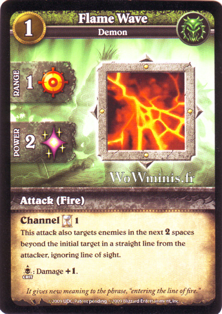 15 - Flame Wave [Cartes WOW minis: Spoils of War]