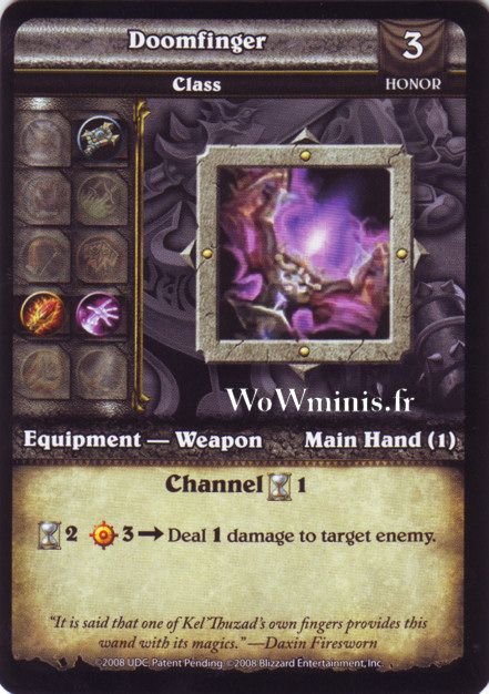 62 - Doomfinger[Cartes WOW minis: Spoils of War]